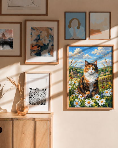 Countryside Cat — Among the Daisies