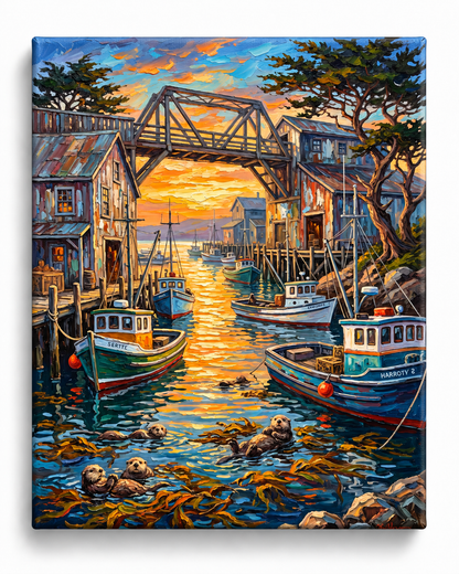 Otter Harbour — Sunset by the Fishing Boats