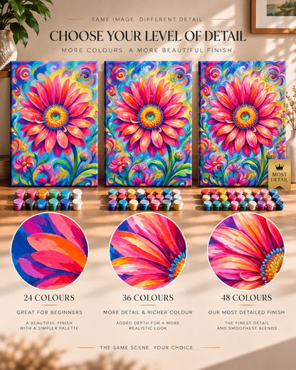 Pink Daisy — A Whirl of Vibrant Colour and Joy