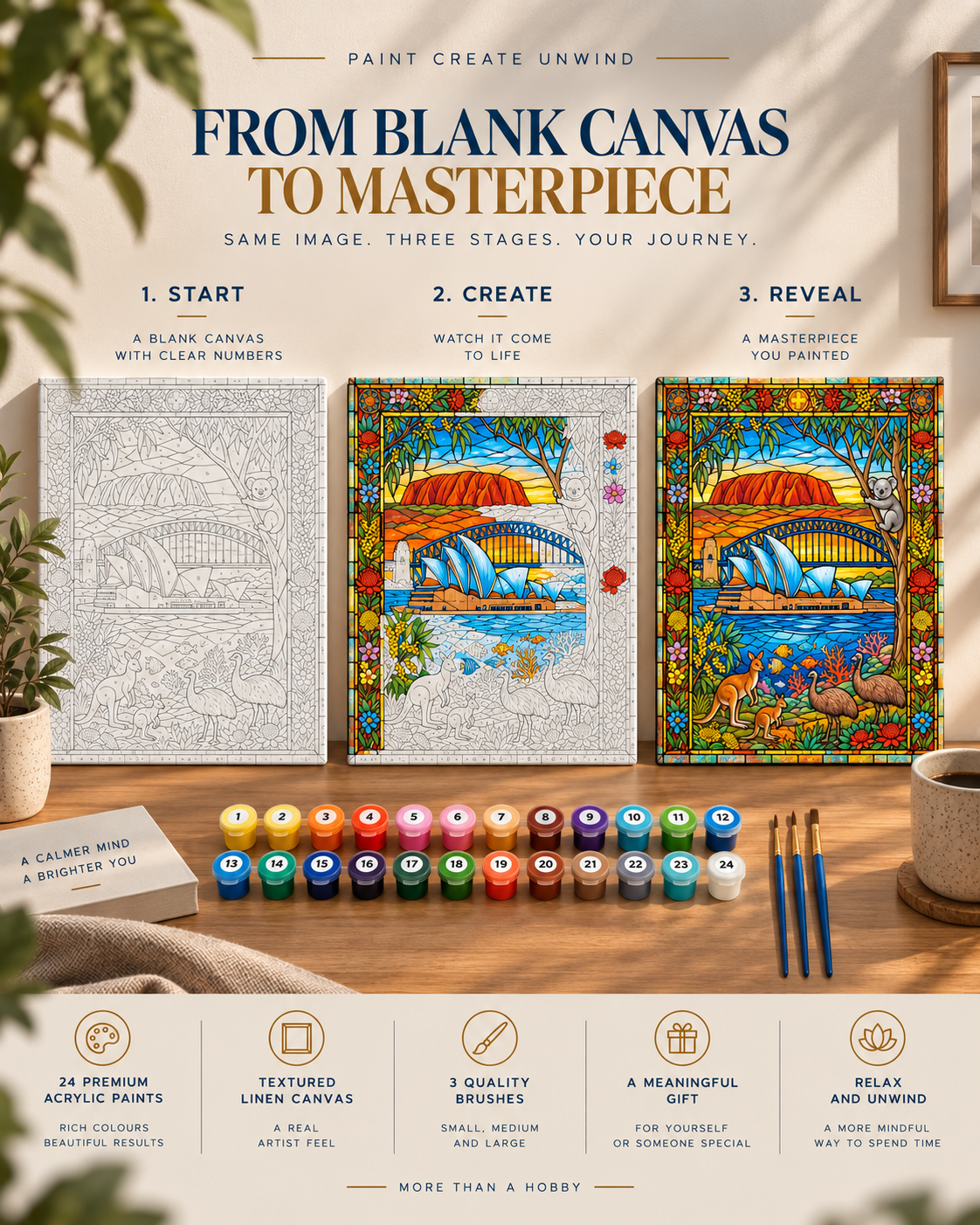 Australian Wonders — A Stained Glass Landscape