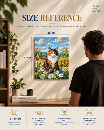 Countryside Cat — Among the Daisies