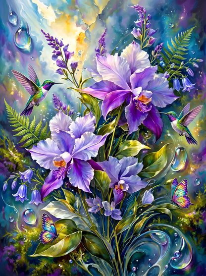 Hummingbirds — An Enchanted Orchid Garden