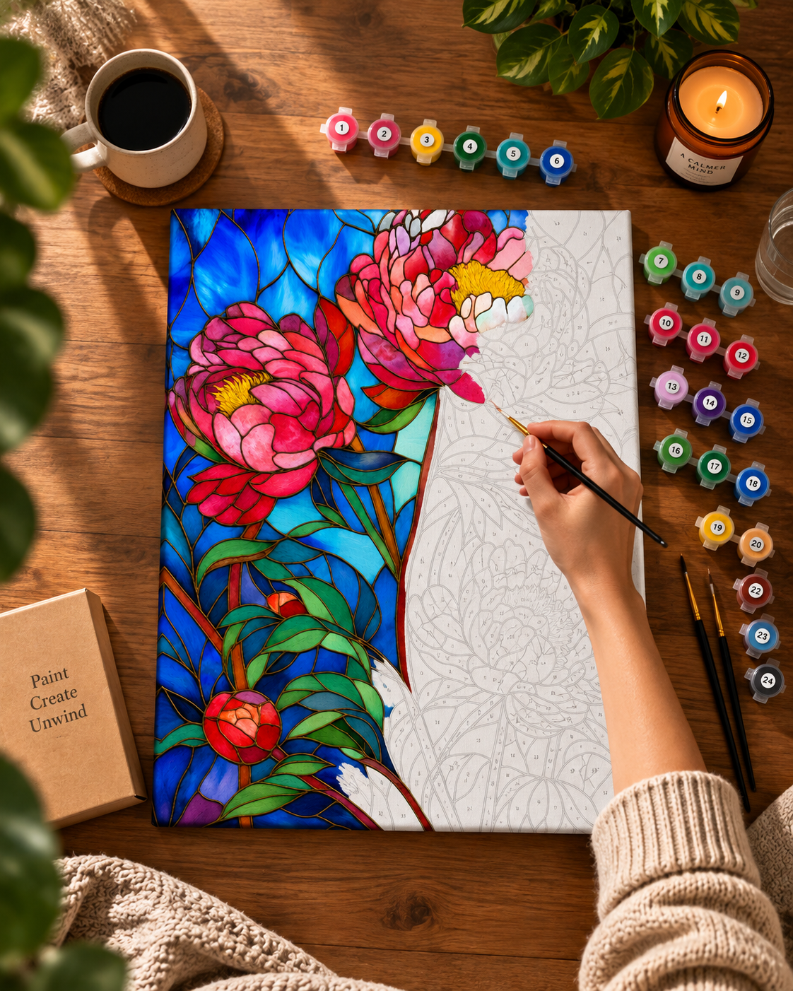 Stained Glass Peonies — A Garden in Full Bloom