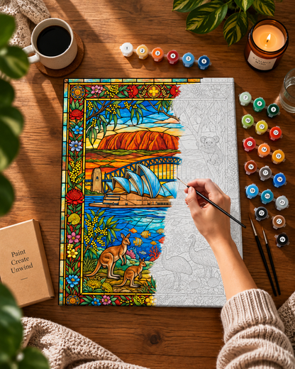 Australian Wonders — A Stained Glass Landscape