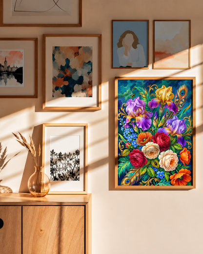 Irises & Roses — An Enchanted Gilded Garden