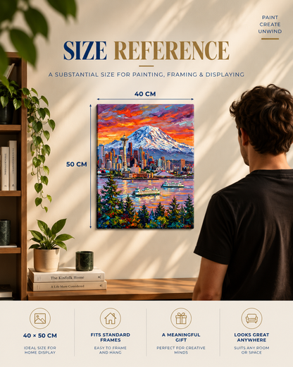 Seattle Sunset — The Mountain and the Sound