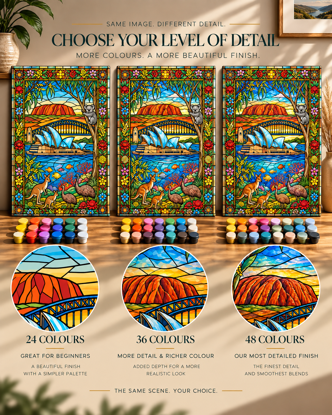 Australian Wonders — A Stained Glass Landscape