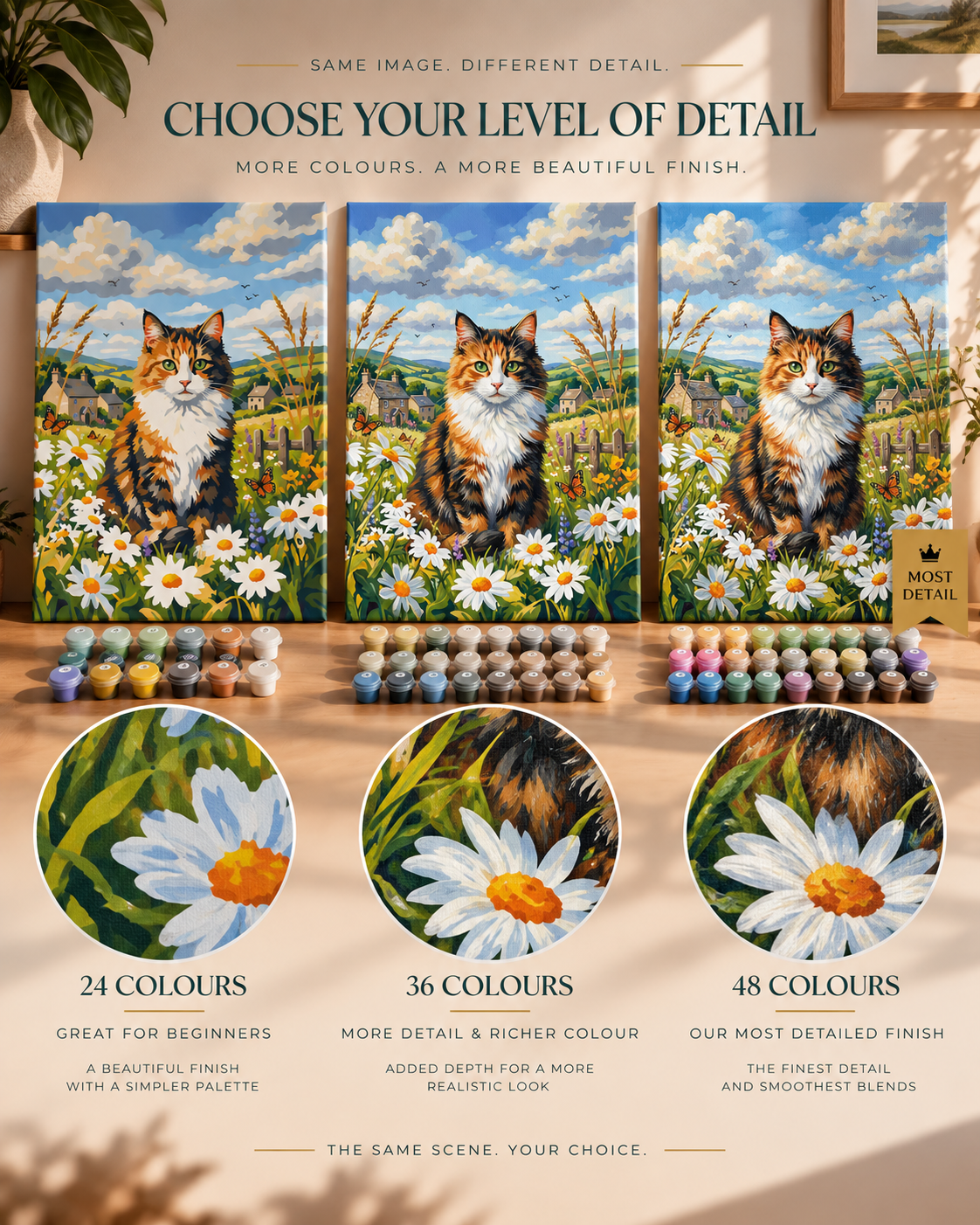 Countryside Cat — Among the Daisies