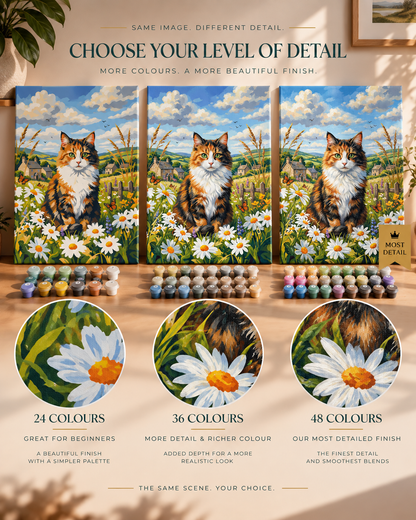 Countryside Cat — Among the Daisies
