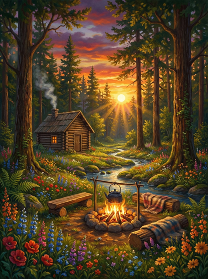 Woodland Retreat — A Cosy Cabin Beside the Stream