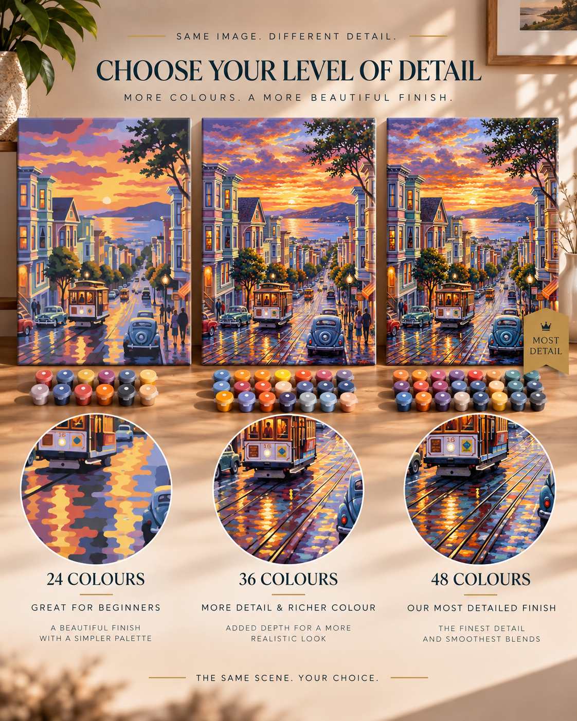 San Francisco Glow — Cable Cars to the Bay