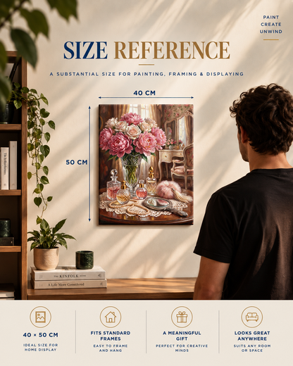Vintage Vanity — Peonies & Perfume