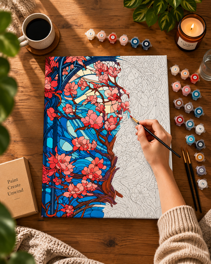Cherry Blossom — A Stained Glass Dream