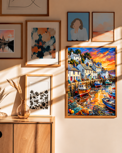 Harbour Glow — Fishing Boats at Dusk