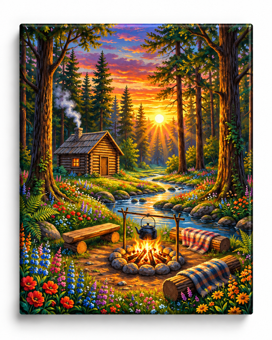 Woodland Retreat — A Cosy Cabin Beside the Stream