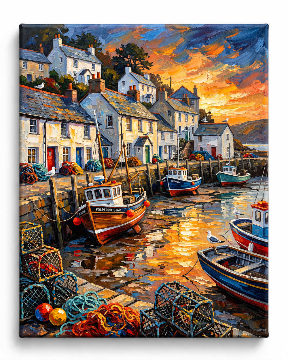Harbour Glow — Fishing Boats at Dusk