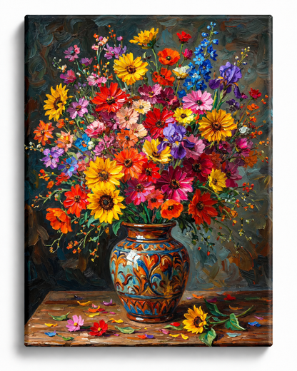 Wildflowers — A Painted Pot of Sunshine