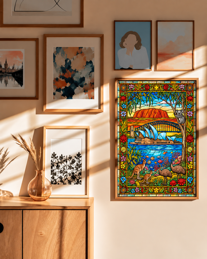 Australian Wonders — A Stained Glass Landscape