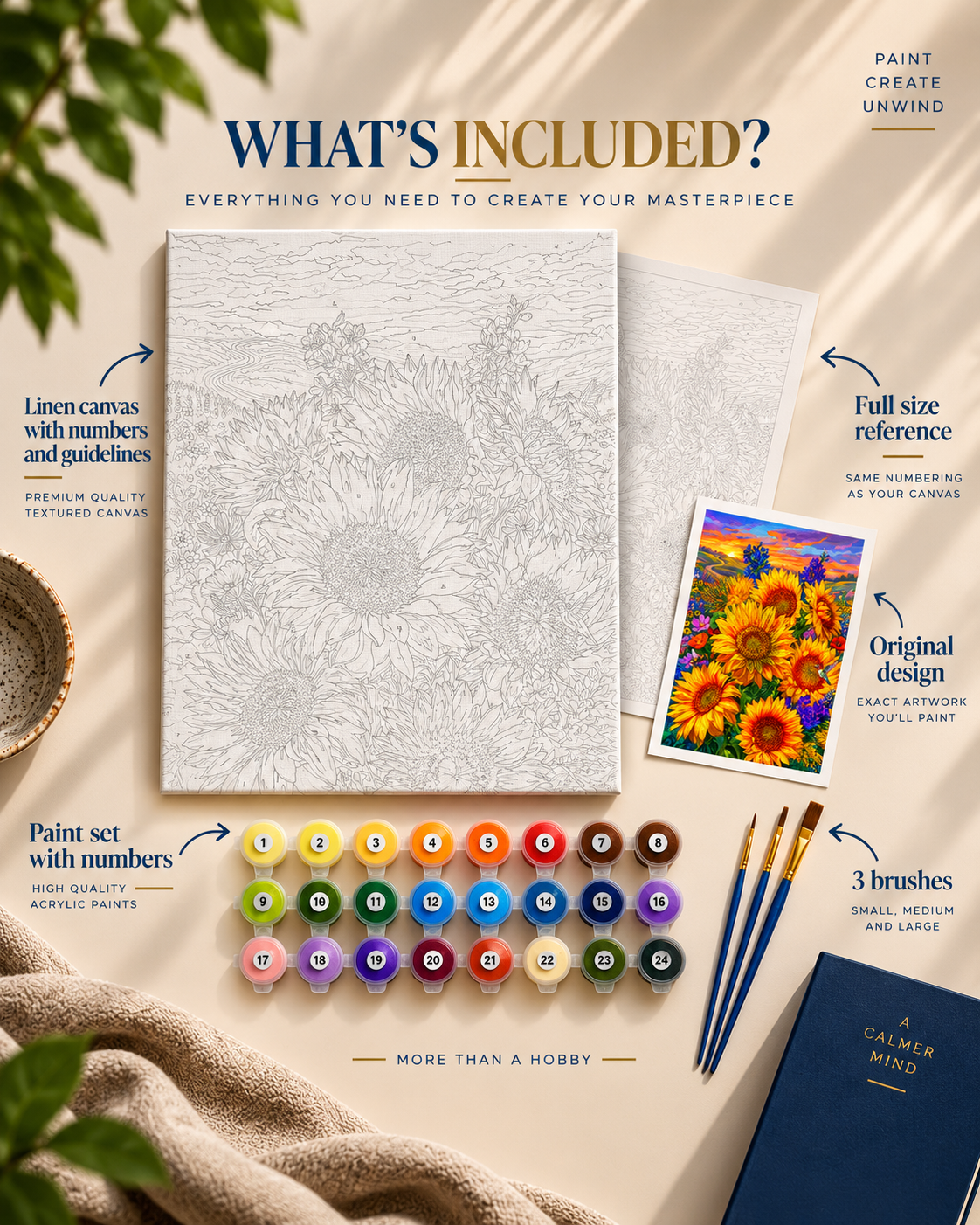 Sunflowers — A Golden Sunset Meadow
