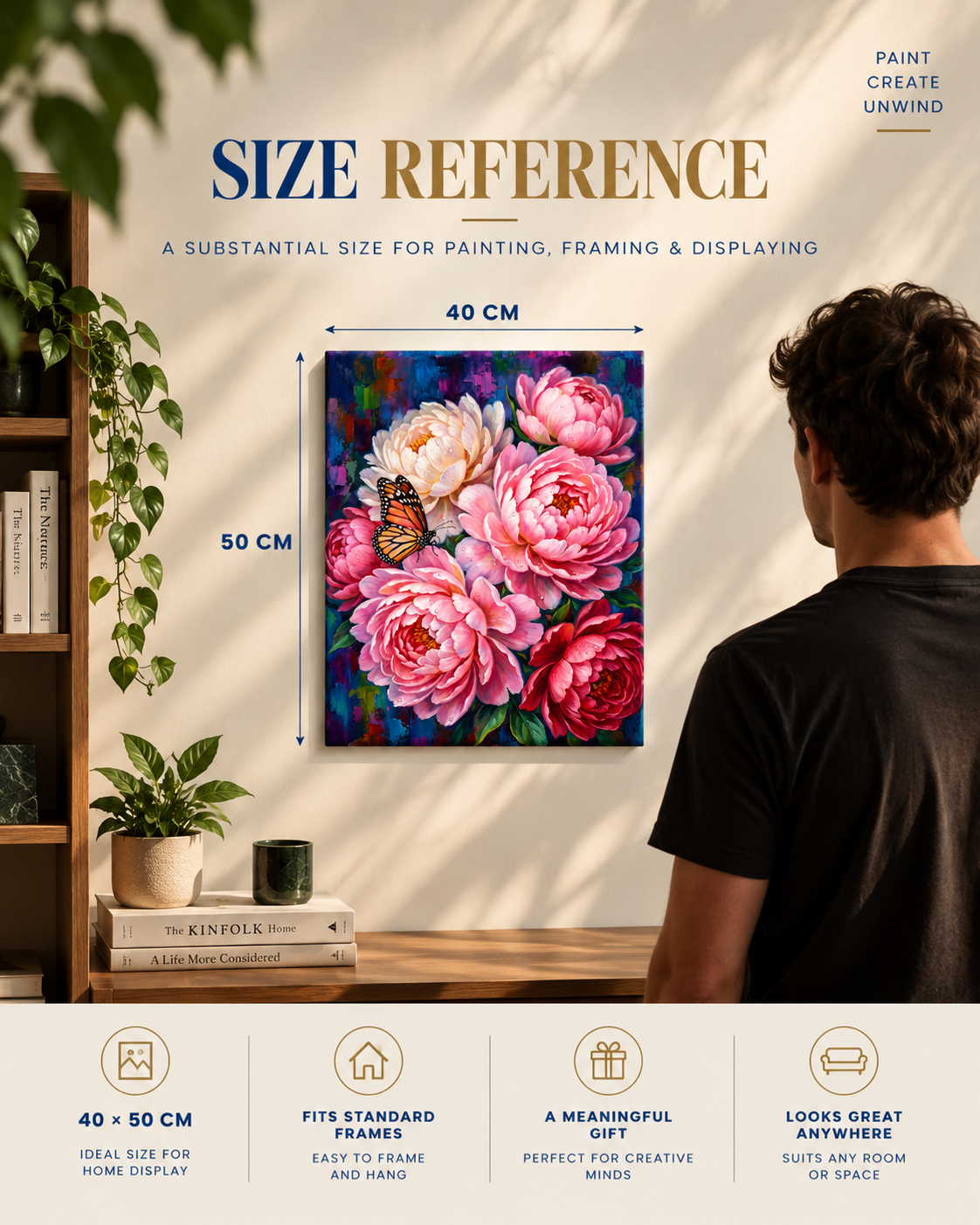 Peonies & Butterfly — A Colourful Garden