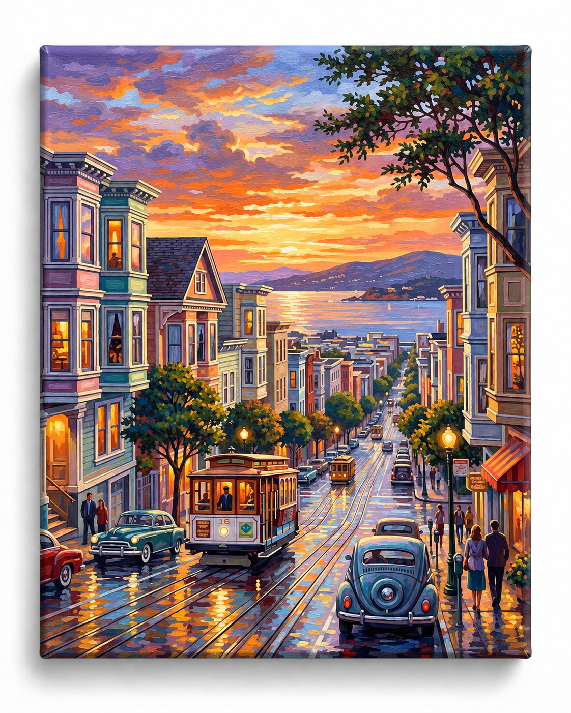 San Francisco Glow — Cable Cars to the Bay