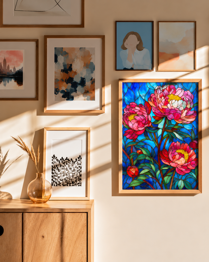 Stained Glass Peonies — A Garden in Full Bloom
