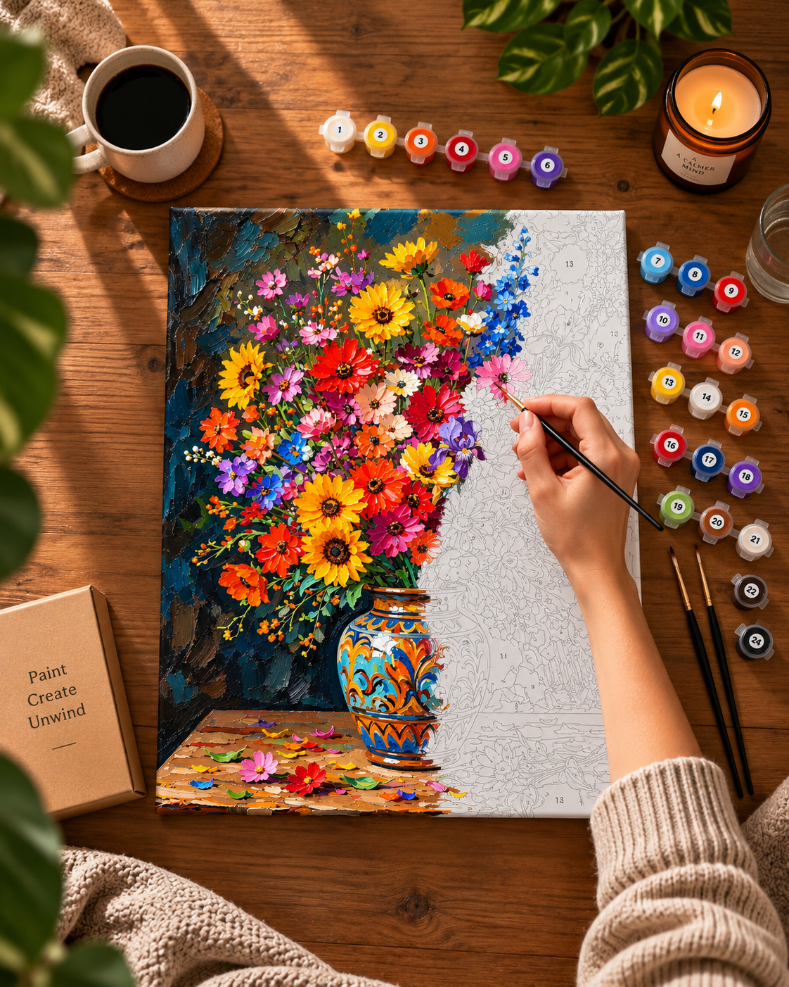 Wildflowers — A Painted Pot of Sunshine