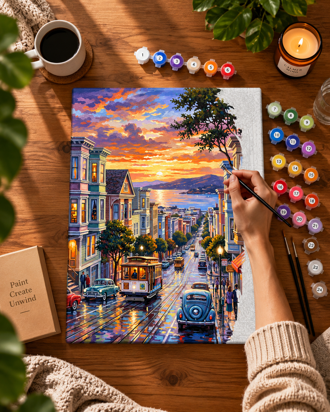 San Francisco Glow — Cable Cars to the Bay