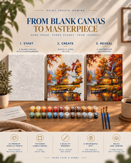 Autumn Retreat — A Cosy Cabin Beside the Quiet Lake