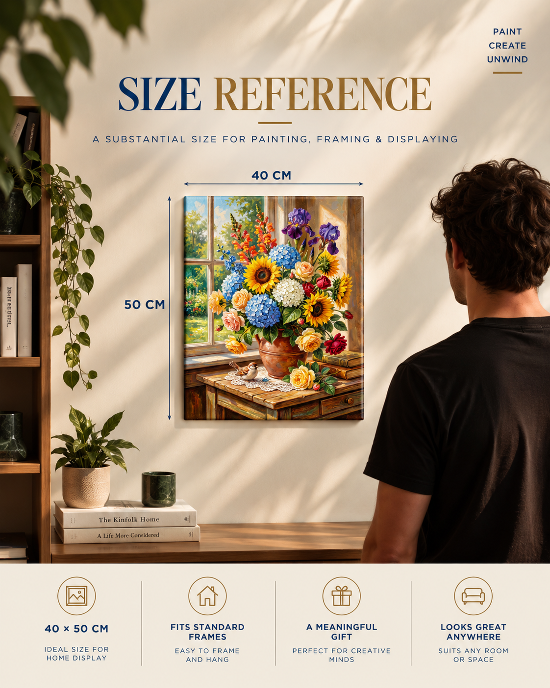 Window Garden — Sunflowers & Summer Blooms