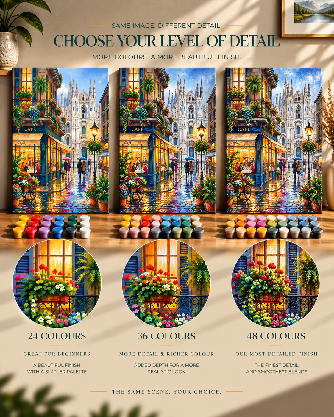 Milan in Bloom — A Café by the Duomo