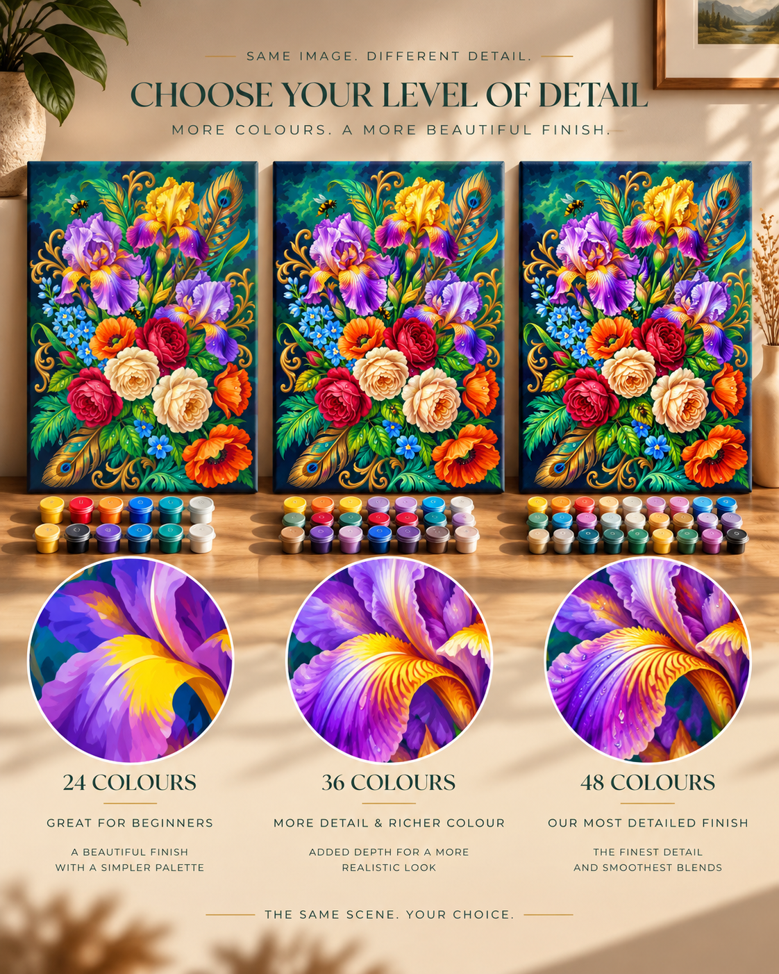 Irises & Roses — An Enchanted Gilded Garden