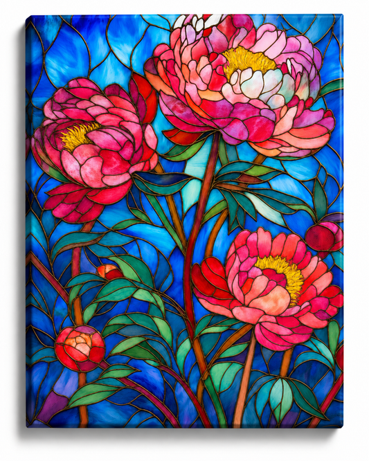 Stained Glass Peonies — A Garden in Full Bloom