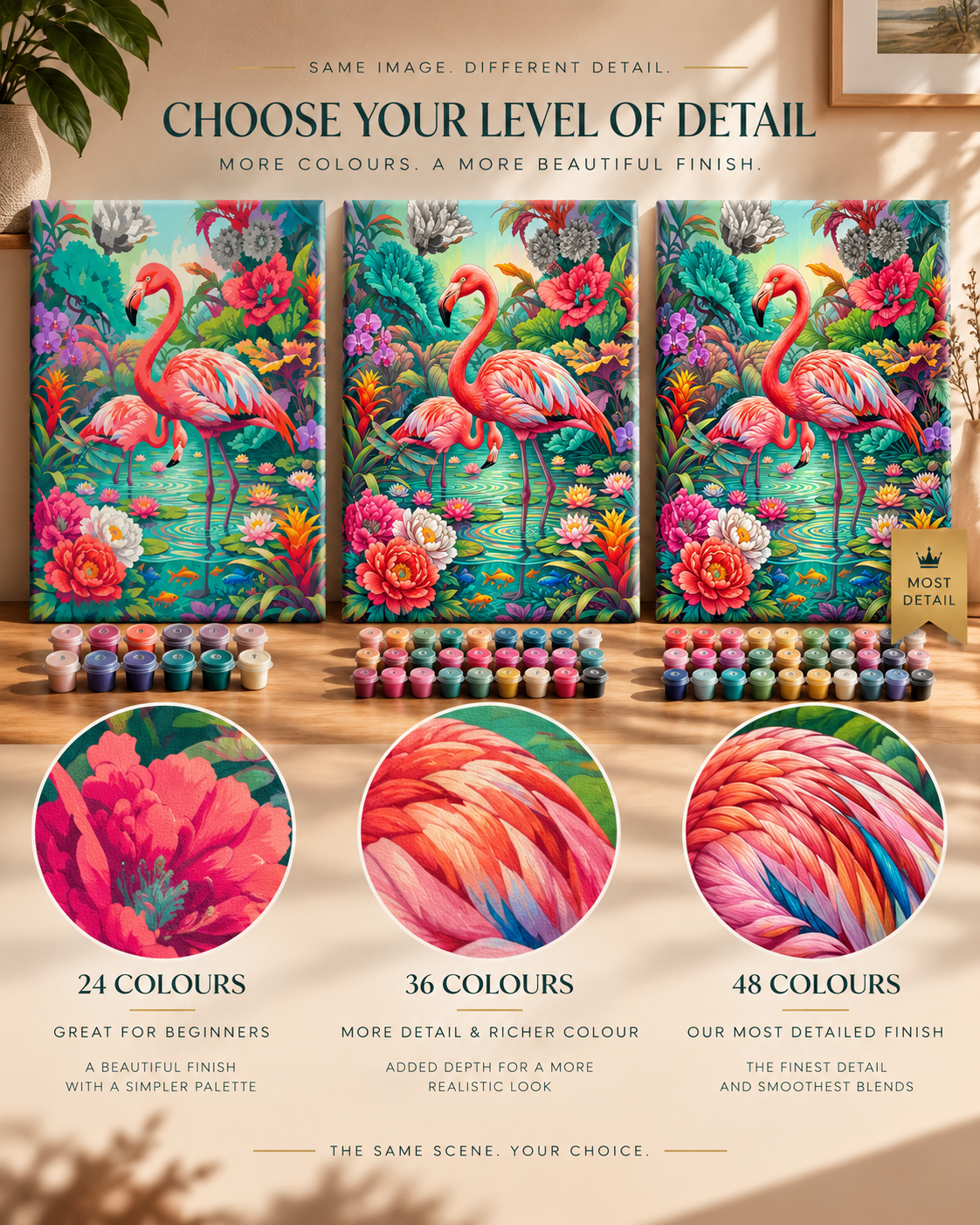 Flamingos — A Tropical Garden Paradise