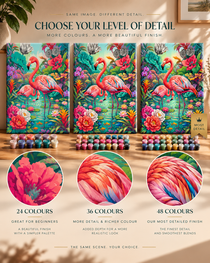 Flamingos — A Tropical Garden Paradise