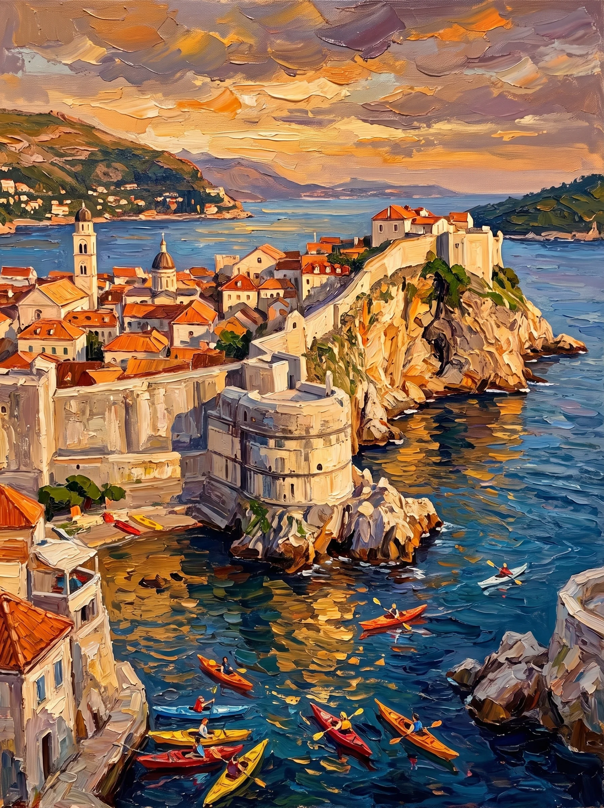 Dubrovnik Golden Hour — The Adriatic Walls