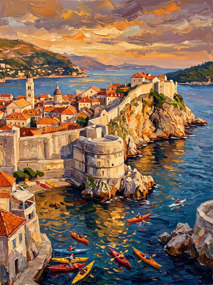Dubrovnik Golden Hour — The Adriatic Walls