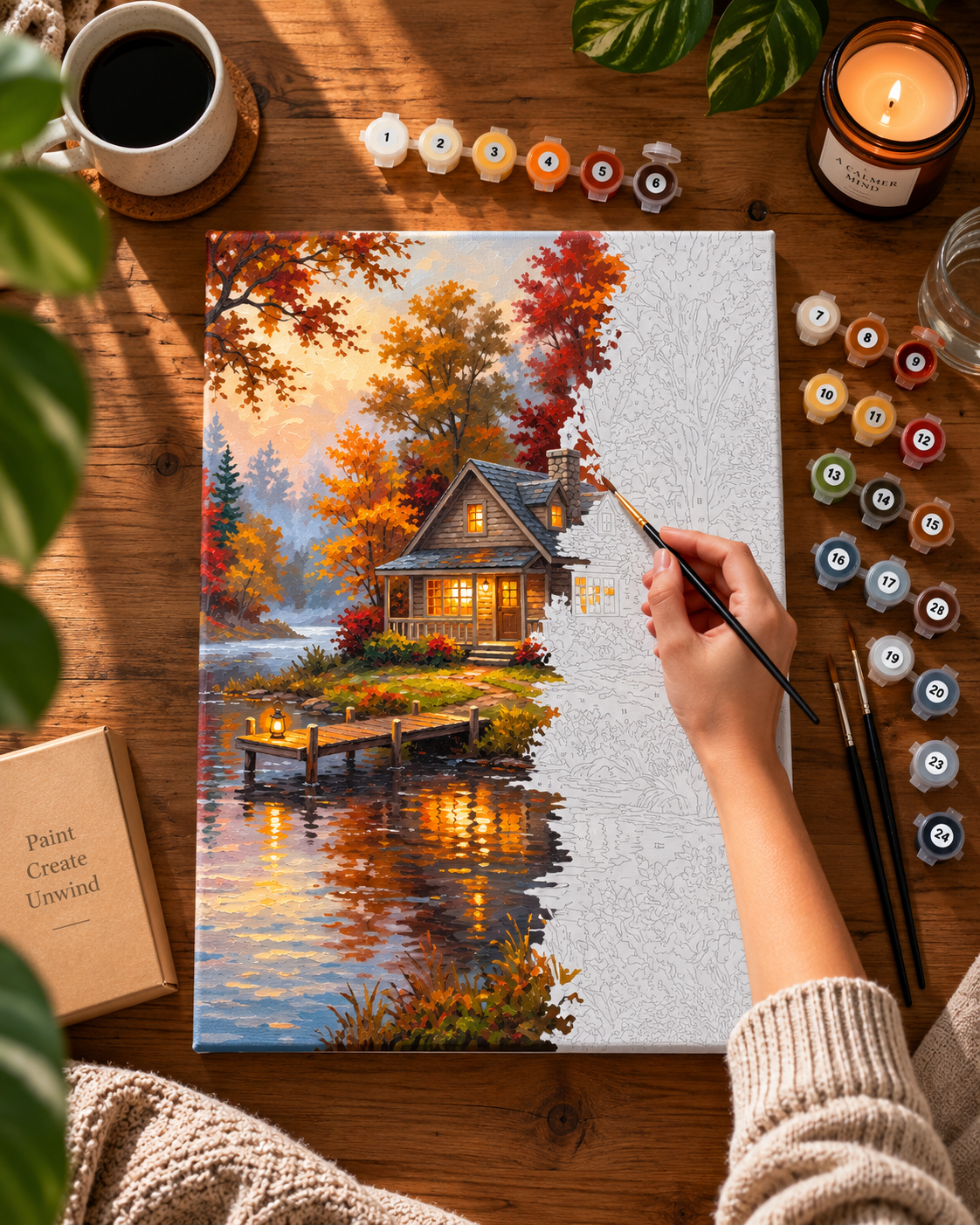 Autumn Retreat — A Cosy Cabin Beside the Quiet Lake