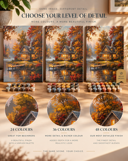 Autumn Retreat — A Cosy Cabin Beside the Quiet Lake