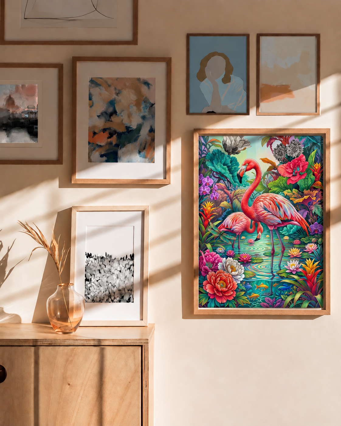 Flamingos — A Tropical Garden Paradise