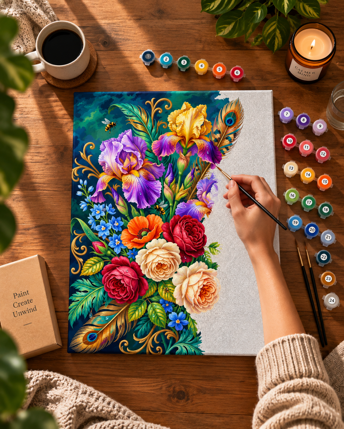 Irises & Roses — An Enchanted Gilded Garden