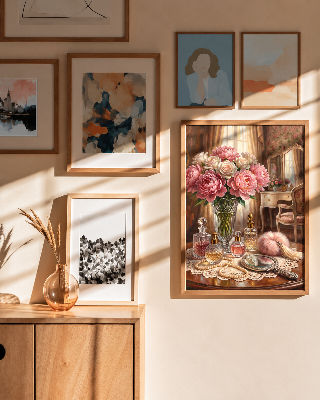 Vintage Vanity — Peonies & Perfume