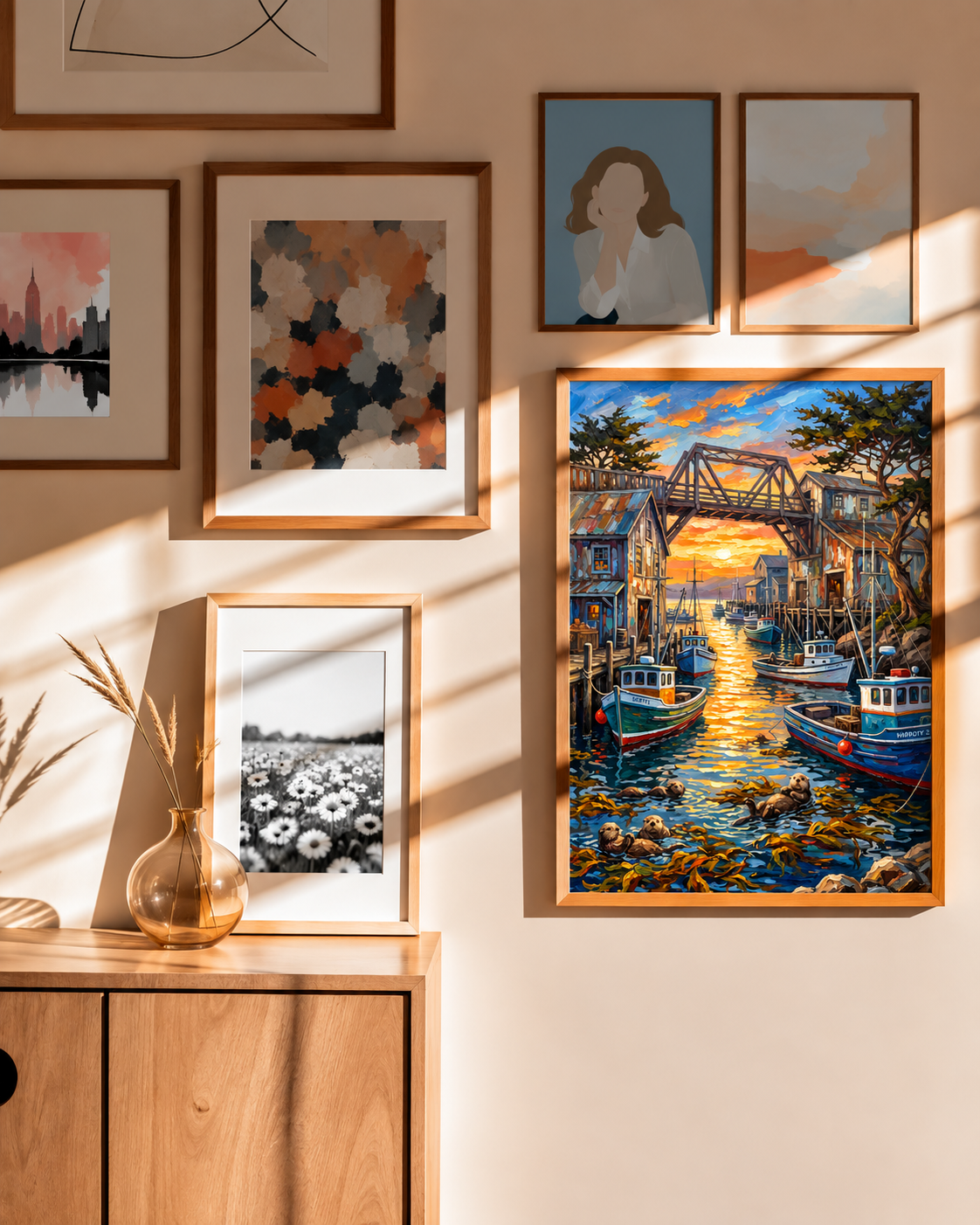 Otter Harbour — Sunset by the Fishing Boats