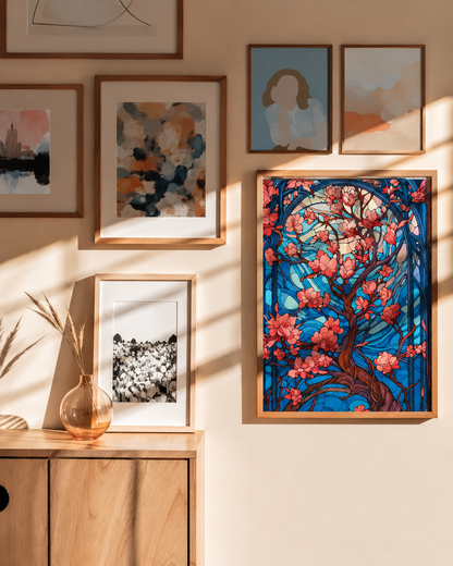 Cherry Blossom — A Stained Glass Dream