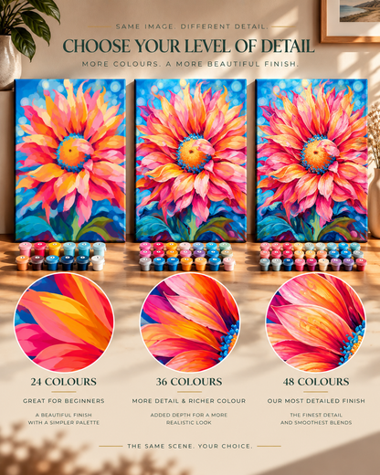 Sunburst Bloom — Petals in Full Colour