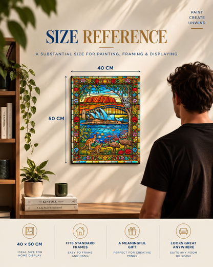 Australian Wonders — A Stained Glass Landscape