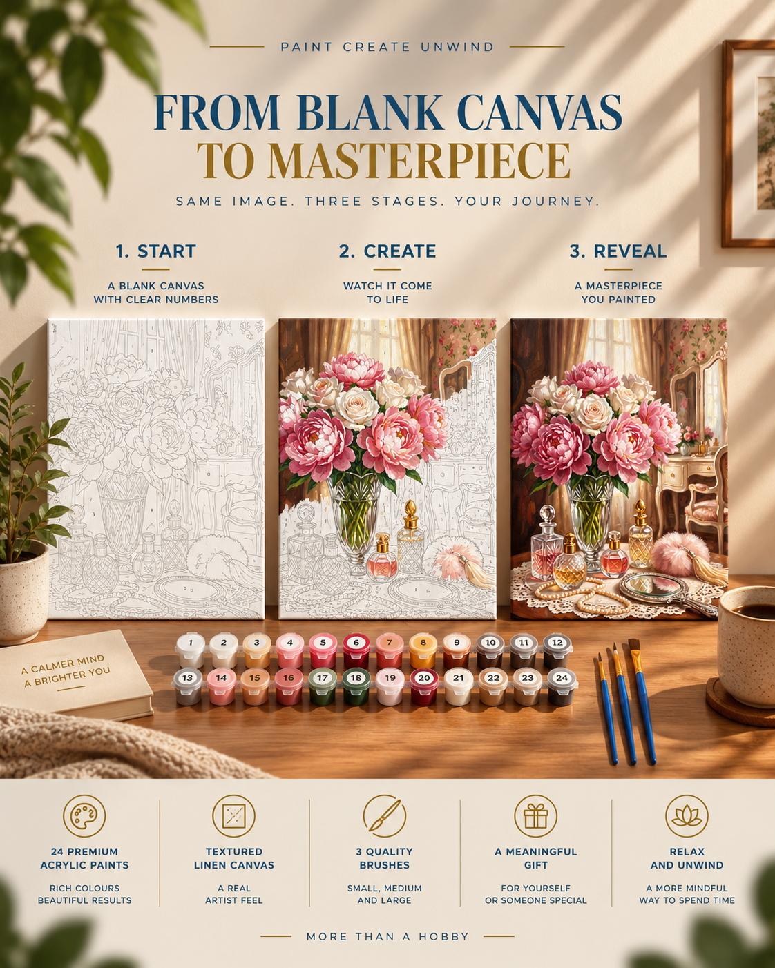 Vintage Vanity — Peonies & Perfume